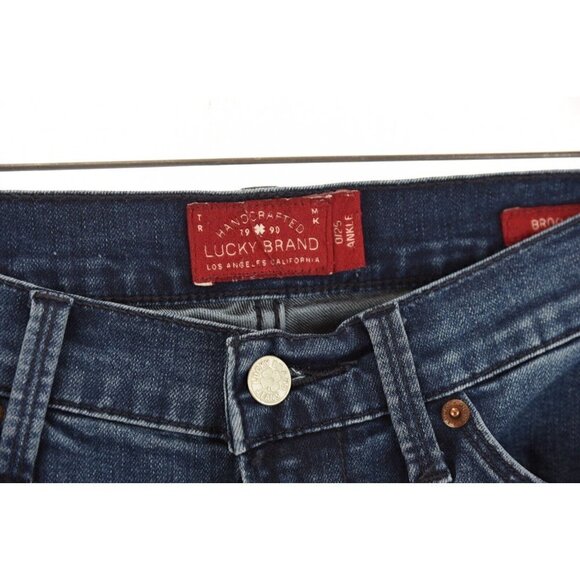 Lucky Brand Women's Brooklyn Skinny Ankle Jeans Denim Blue Whiskered Size 0/25 - Picture 5 of 6